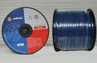 RG-8X  PVC (blue) кабель roll 100m