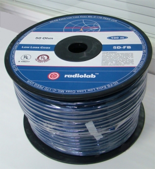 5D-FB PVC  (blue) кабель roll 100m