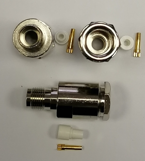 T-212B  (2,4 mm.pin)  TNC, розетка, прижимная, RG-213 (RG-8)