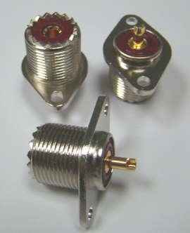 U-2452 NGB  UHF-серия, розетка, приборный с фланцем