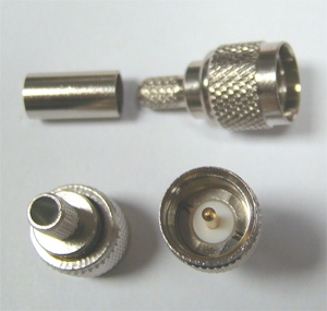 M-111F mini UHF, вилка, обжимная, RG--58